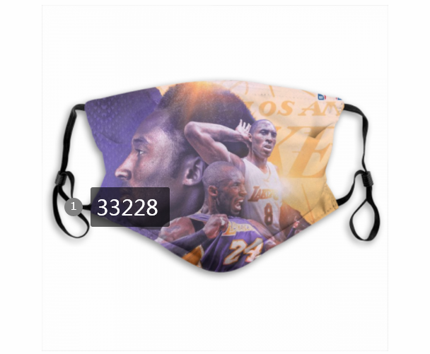 2021 NBA Los Angeles Lakers #24 kobe bryant 33228 Dust mask with filter->nba dust mask->Sports Accessory